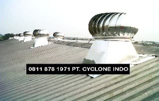 Pemasangan Turboair Turbine Ventilator proyek 7